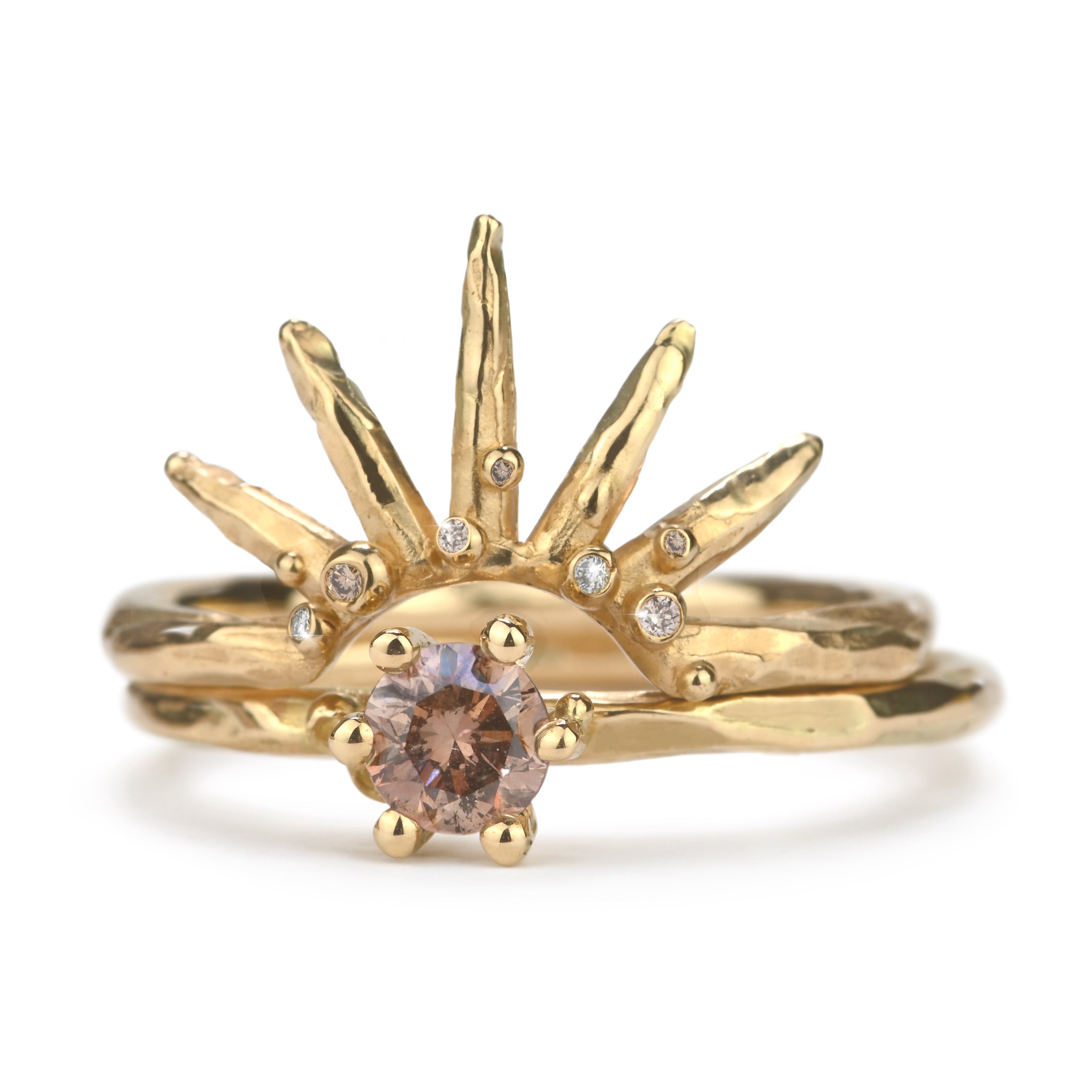 Gouden Overgrown 'Sunrise' ring